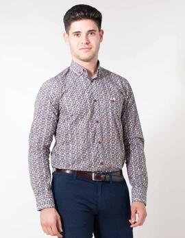 Camisa La Vespita 4484 estampada para hombre