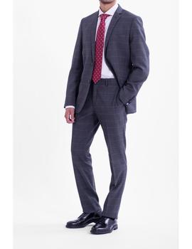 Traje SELINAC 8015 gris de cuadros.