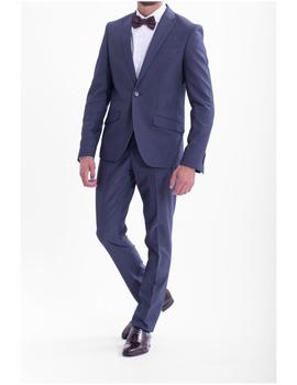 Traje Selinac 8186 azul grisaceo para hombre