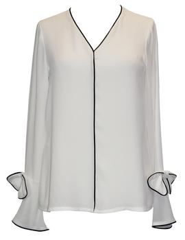 Blusa Arggido lazos blanca