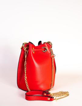 BOLSO PIEL ROJO