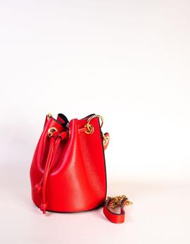 BOLSO PIEL ROJO