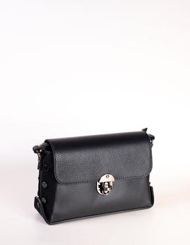 Bolso de tachuelas de piel negro