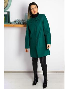 Abrigo pespunte verde