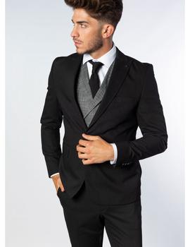 Traje con chaleco Sinigual 4347 negro para hombre