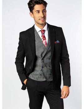 Traje con chaleco Sinigual 4347 negro para hombre