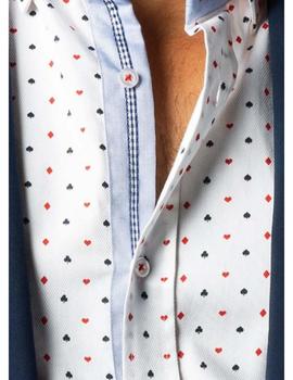 Camisa slim Sinigual 11756 blanca para hombre