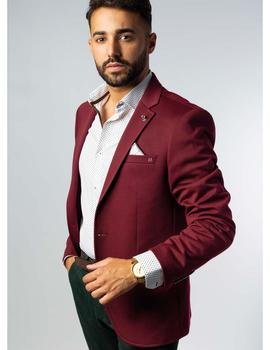 Americana Sinigual 11702 granate para hombre
