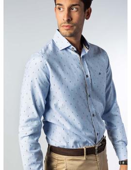 Camisa Sinigual 11737 celeste para hombre