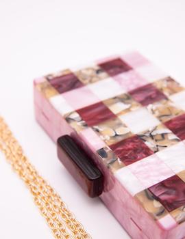 Bolso fiesta metacrilato rosa