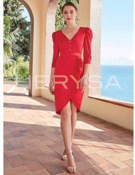 Vestido Dupple Belinda corto rojo