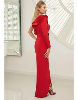 Vestido Invitations by VENI largo en rojo