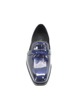 Zapato charol Conti Ferrati 3788 azul para hombre