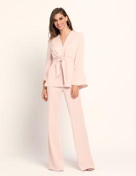 Conjunto Evassé chaqueta y pantalón rosa