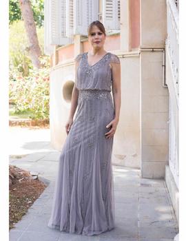 Vestido CEYLAN New Keeva gris piedra