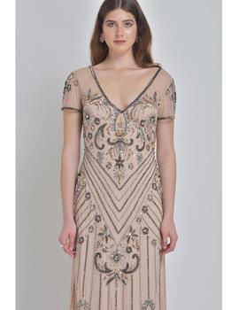 Vestido largo Crazy London nude