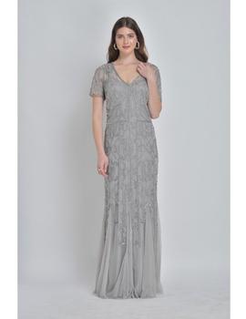 Vestido largo Crazy London gris mujer