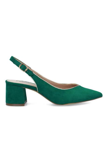 Zapato salón verde