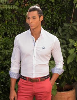 Camisa La Vespita 4641 blanca para hombre