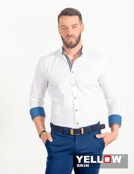 Camisa Yellow 7240 blanca para hombre