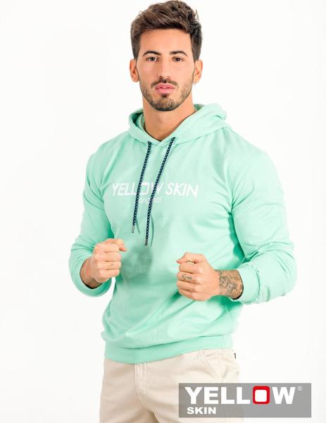 Sudadera Yellow Skin 7452 verde agua para