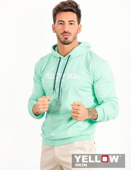 Sudadera Yellow Skin 7452 verde agua para hombre