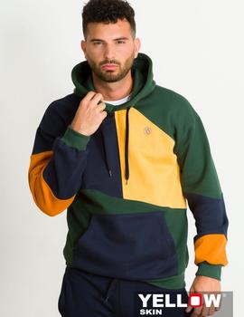 Sudadera Yellow Skin 7531 verde para hombre