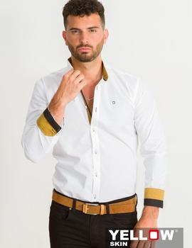 Camisa Yellow Skin 7629 blanco para hombre