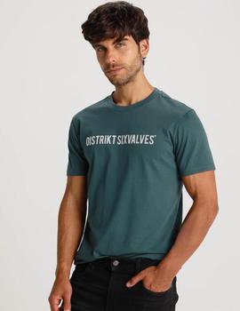 Camiseta Six Valves pique DENMARK verde para hombre