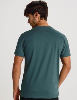 Camiseta Six Valves pique DENMARK verde para hombre