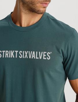 Camiseta Six Valves pique DENMARK verde para hombre