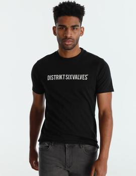 Camiseta Six Valves pique DENMARK negra para hombre