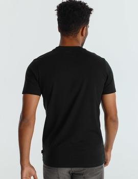 Camiseta Six Valves pique DENMARK negra para hombre