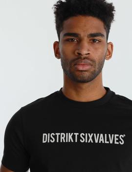 Camiseta Six Valves pique DENMARK negra para hombre