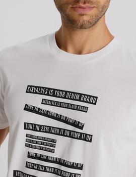 Camiseta Six Valves GRAFICA blanca para hombre