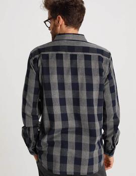 Sobrecamisa Bendorff cuadros franela azul para hombre