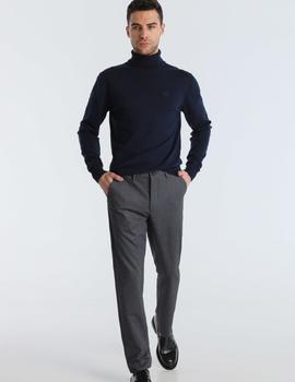 Chino BERDORFF KNIT marino para hombre.