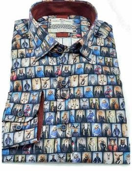 Camisa Beltrán estampada para hombre.