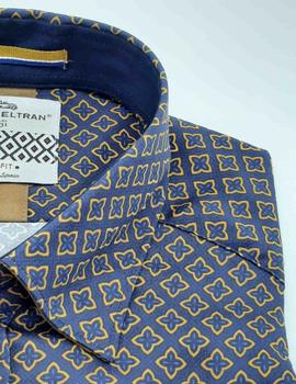 Camisa Darío Beltrán BACARES marina para hombre