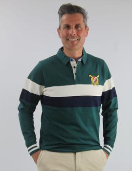 Polo manga larga Sotuhwest BOLTANA verde para hombre