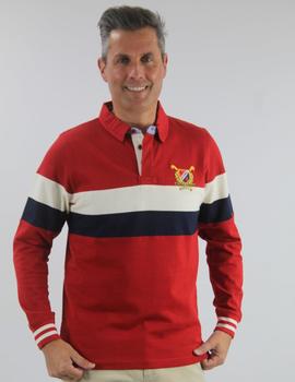 Polo manga larga Southwest BOLTANA rojo para hombre