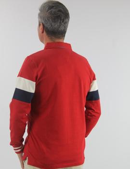 Polo manga larga Southwest BOLTANA rojo para hombre