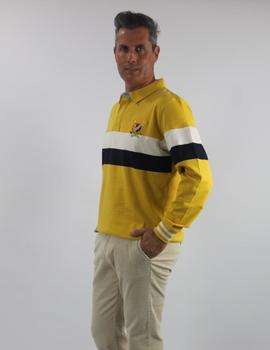 Polo manga larga Southwest BOLTANA amarillo para hombre