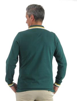 Polo manga larga Southwest NOSA verde para hombre