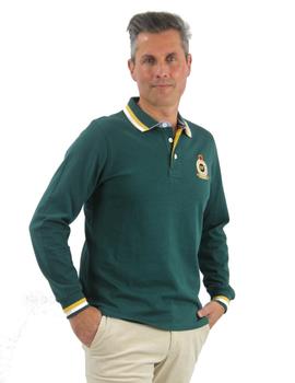 Polo manga larga Southwest NOSA verde para hombre