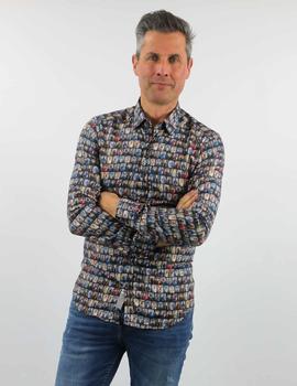 Camisa Darío Beltrán PICAZO estampada para hombre.