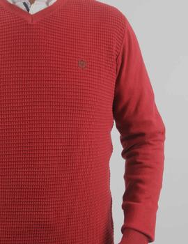 Jersey Martin´s 346 granate cuadrillé para hombre