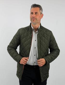 Cazadora Slim Fit DOSGALGOS 3314 guateada verde para hombre