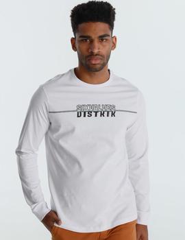 Camiseta Six Valves DENMARK m/larga blanca para hombre