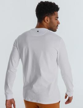 Camiseta Six Valves DENMARK m/larga blanca para hombre